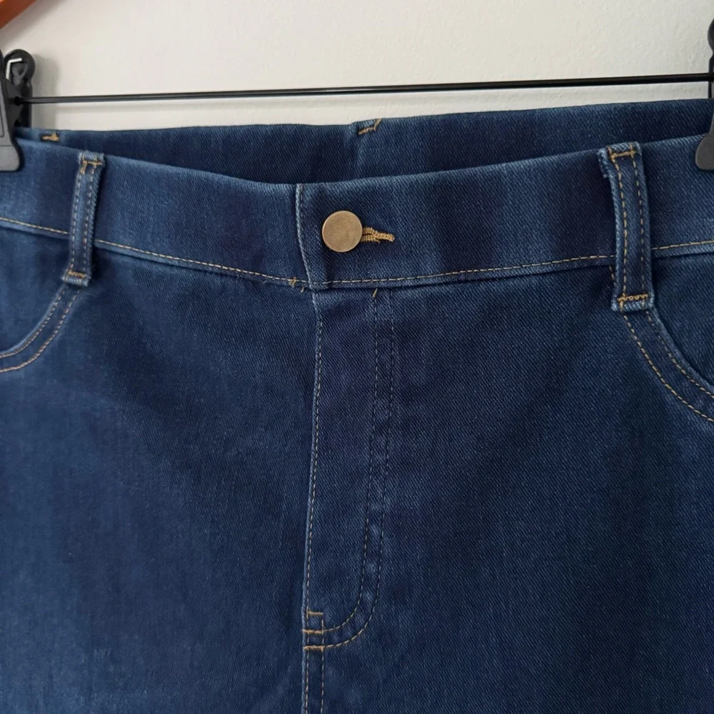 Time and Tru Dark Blue Jeggins Size L 12-14 - Picture 6 of 7